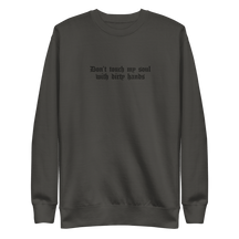 Don't Touch My Soul Embroidered Sweatshirt - Goth Cloth Co.9794421_20363