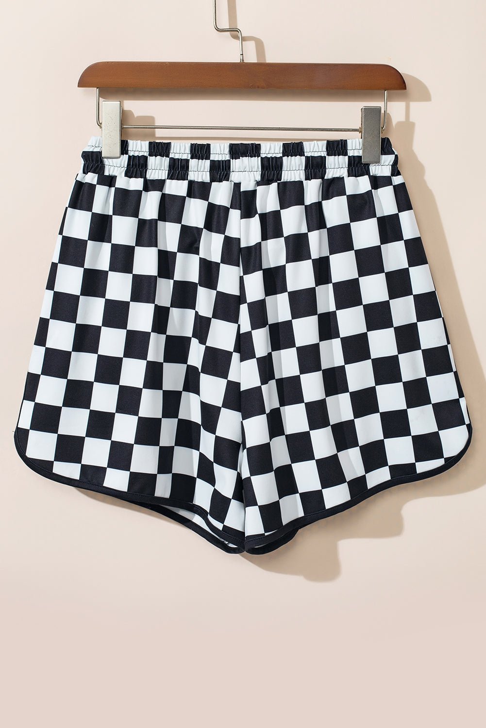 Drawstring Checkered Shorts with Pockets - Goth Cloth Co.100100329105741