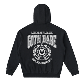 Drop - Shoulder Zip Up Hoodie - Goth Cloth Co.250918PODTZ0260001