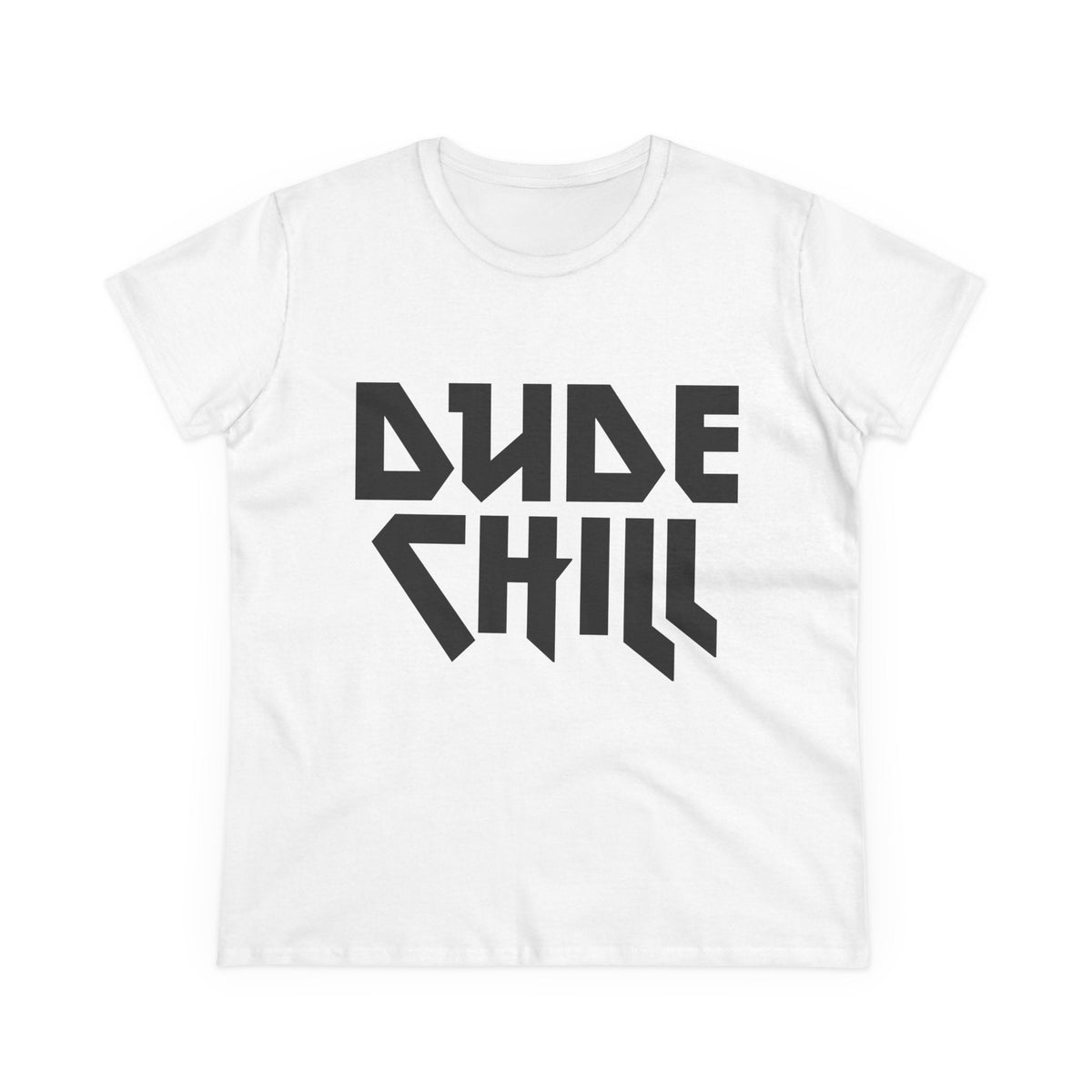Dude Chill Women's Baby Tee - Goth Cloth Co.T-Shirt21290550948370228675