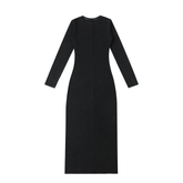 Dyed Washed Slit Maxi Dress - Goth Cloth Co.251217PODBQ0941001