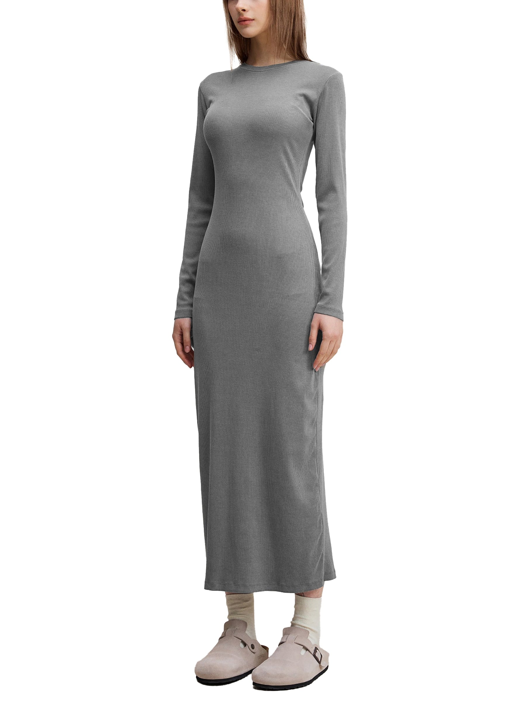 Dyed Washed Slit Maxi Dress - Goth Cloth Co.251217PODBQ0941021