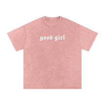 Good Girl Acid Washed Oversized Tee