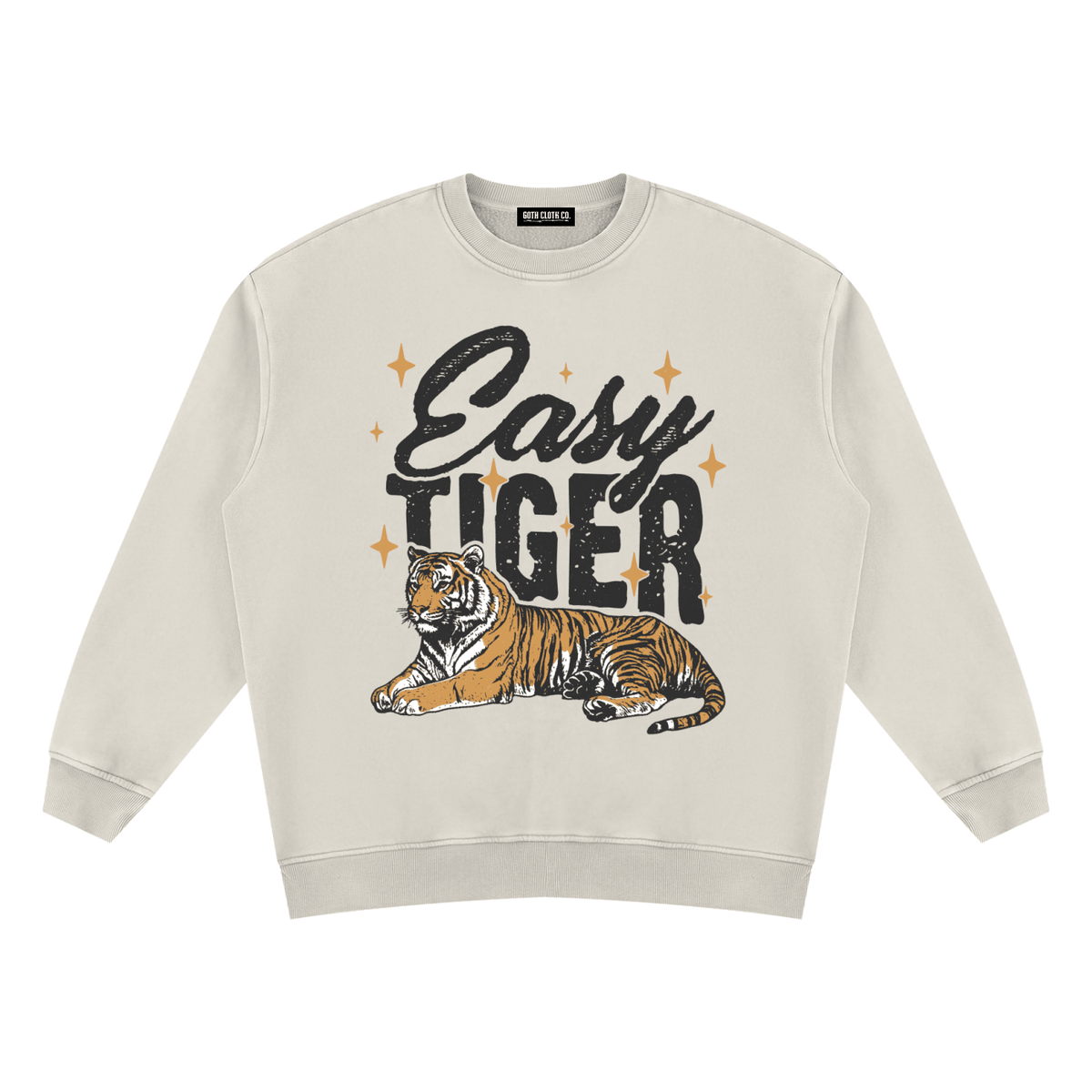 Easy Tiger Vintage Wash Fleece Sweatshirt - Goth Cloth Co.260916PODRA0825001