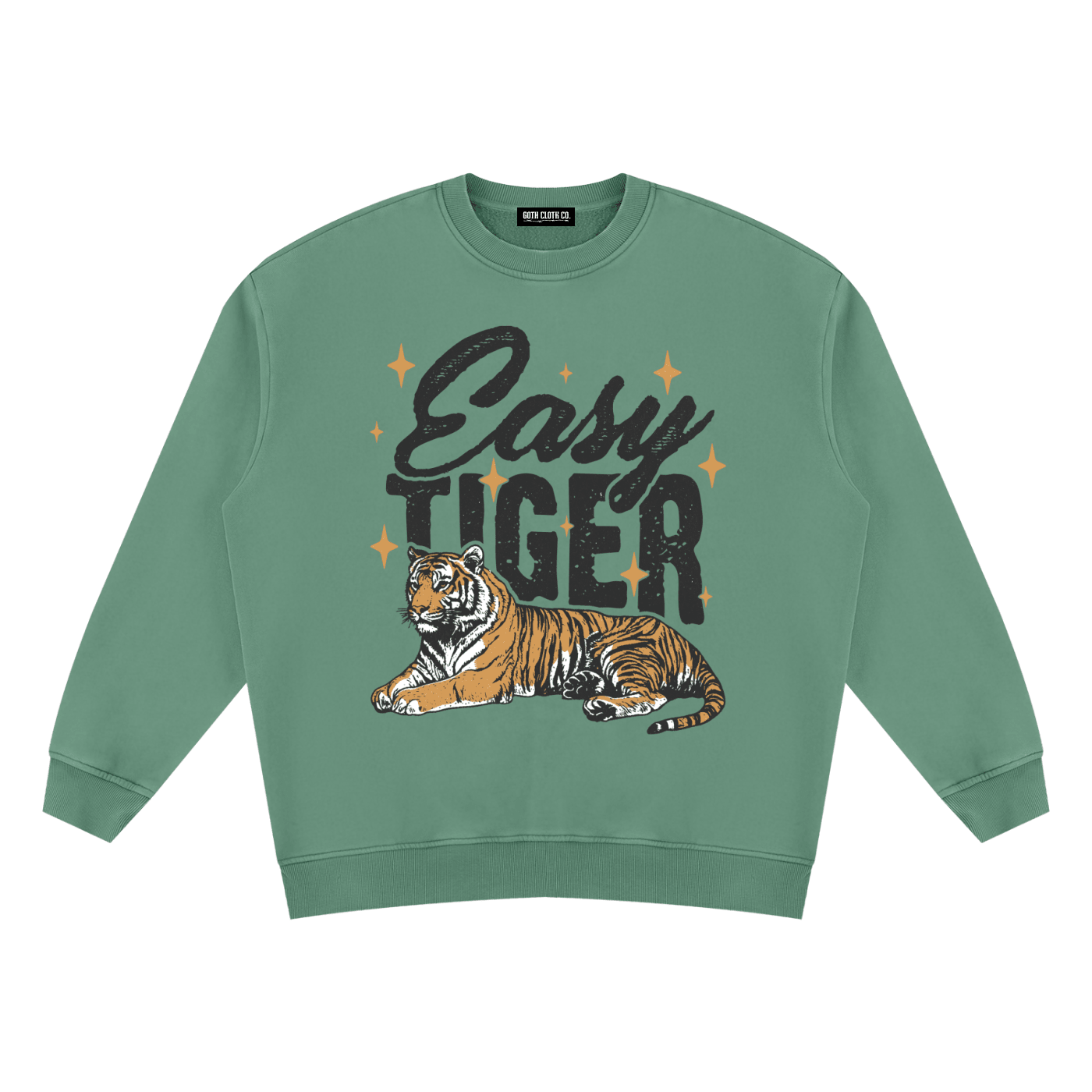 Easy Tiger Vintage Wash Fleece Sweatshirt - Goth Cloth Co.260916PODRA0825016