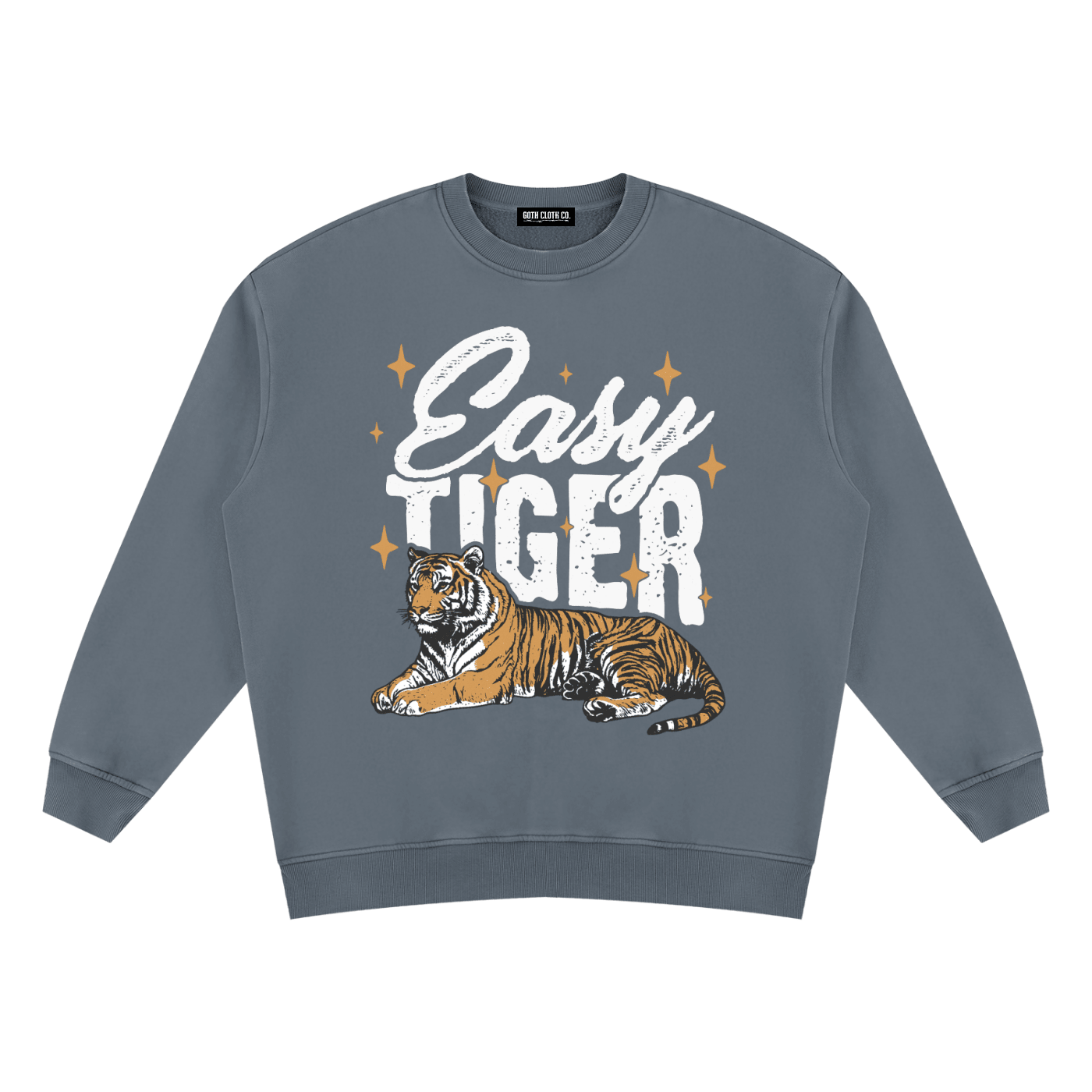 Easy Tiger Vintage Wash Fleece Sweatshirt - Goth Cloth Co.260916PODRA0862001