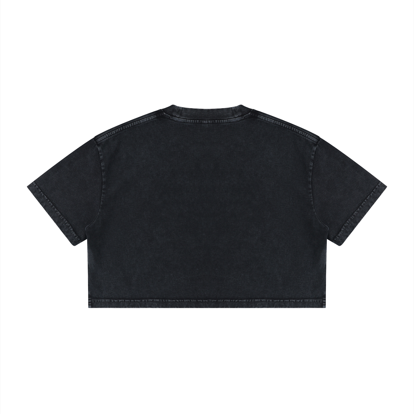 Big Feelings Metal Font Mineral Wash Crop Top