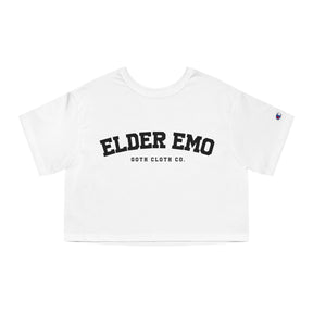 Elder Emo College Heavyweight Cropped T-Shirt - Goth Cloth Co.T-Shirt11386315164621364866