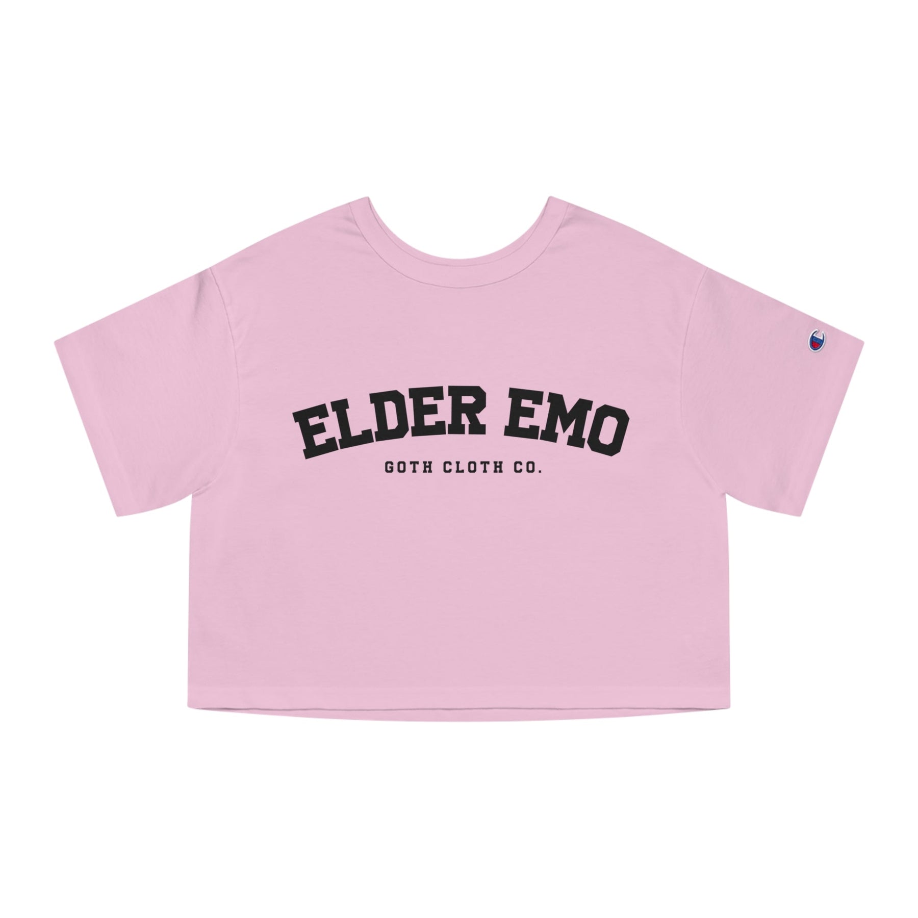 Elder Emo College Heavyweight Cropped T-Shirt - Goth Cloth Co.T-Shirt26590799765004498278