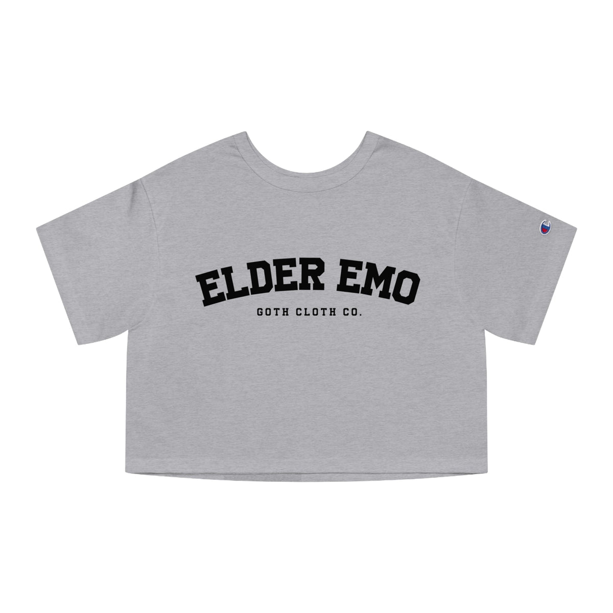 Elder Emo College Heavyweight Cropped T-Shirt - Goth Cloth Co.T-Shirt31466250027622285594