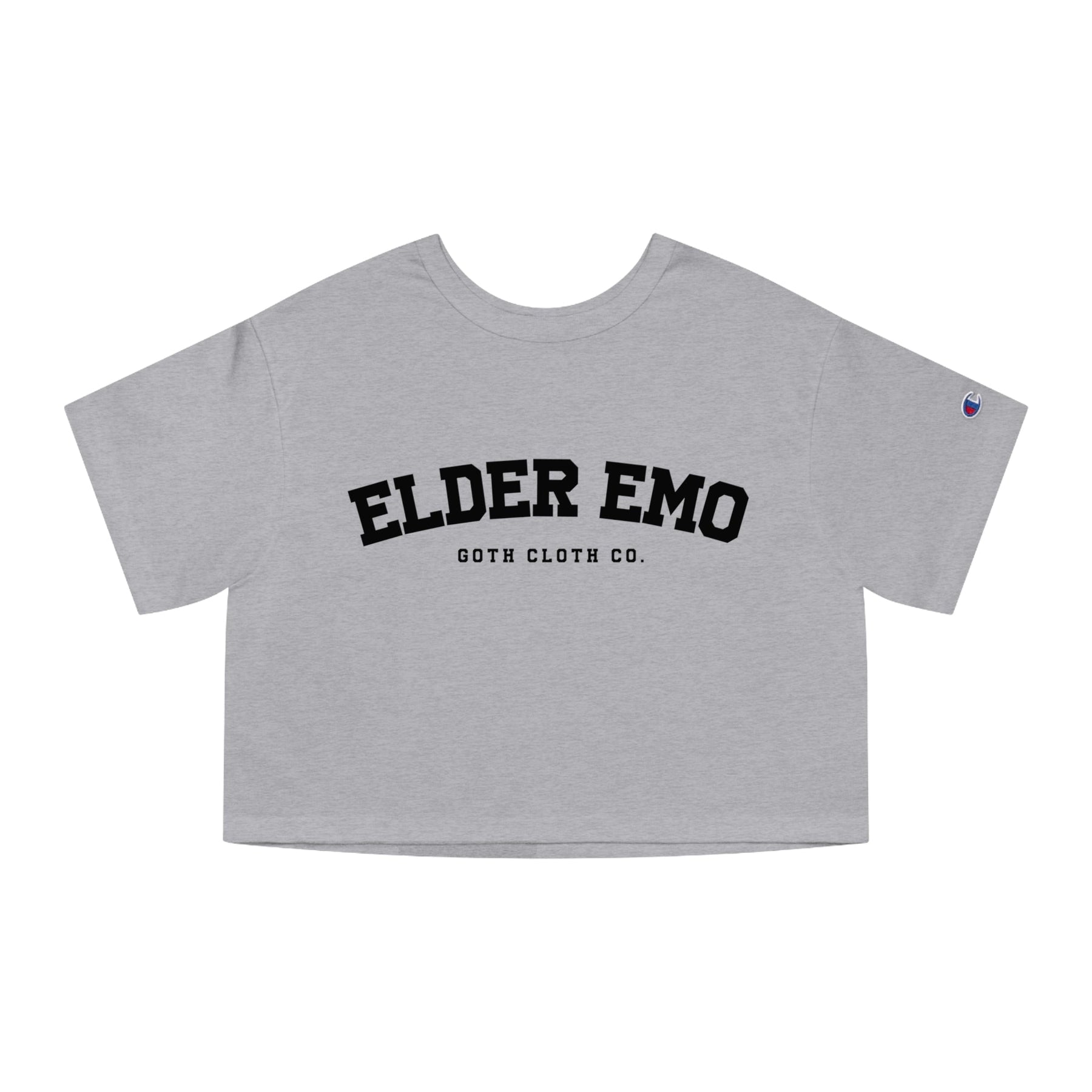 Elder Emo College Heavyweight Cropped T-Shirt - Goth Cloth Co.T-Shirt31466250027622285594