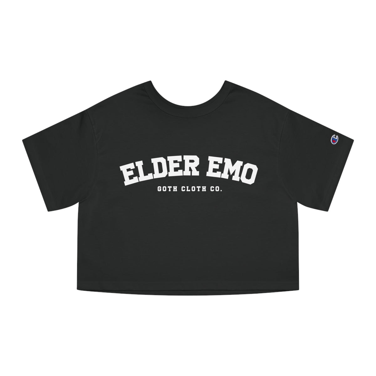 Elder Emo College Heavyweight Cropped T-Shirt - Goth Cloth Co.T-Shirt56783940379100891672