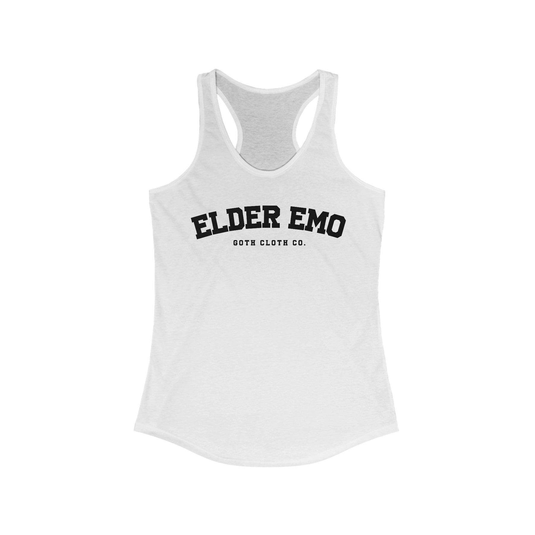 Elder Emo College Women's Racerback Tank - Goth Cloth Co.Tank Top34248467478299584235