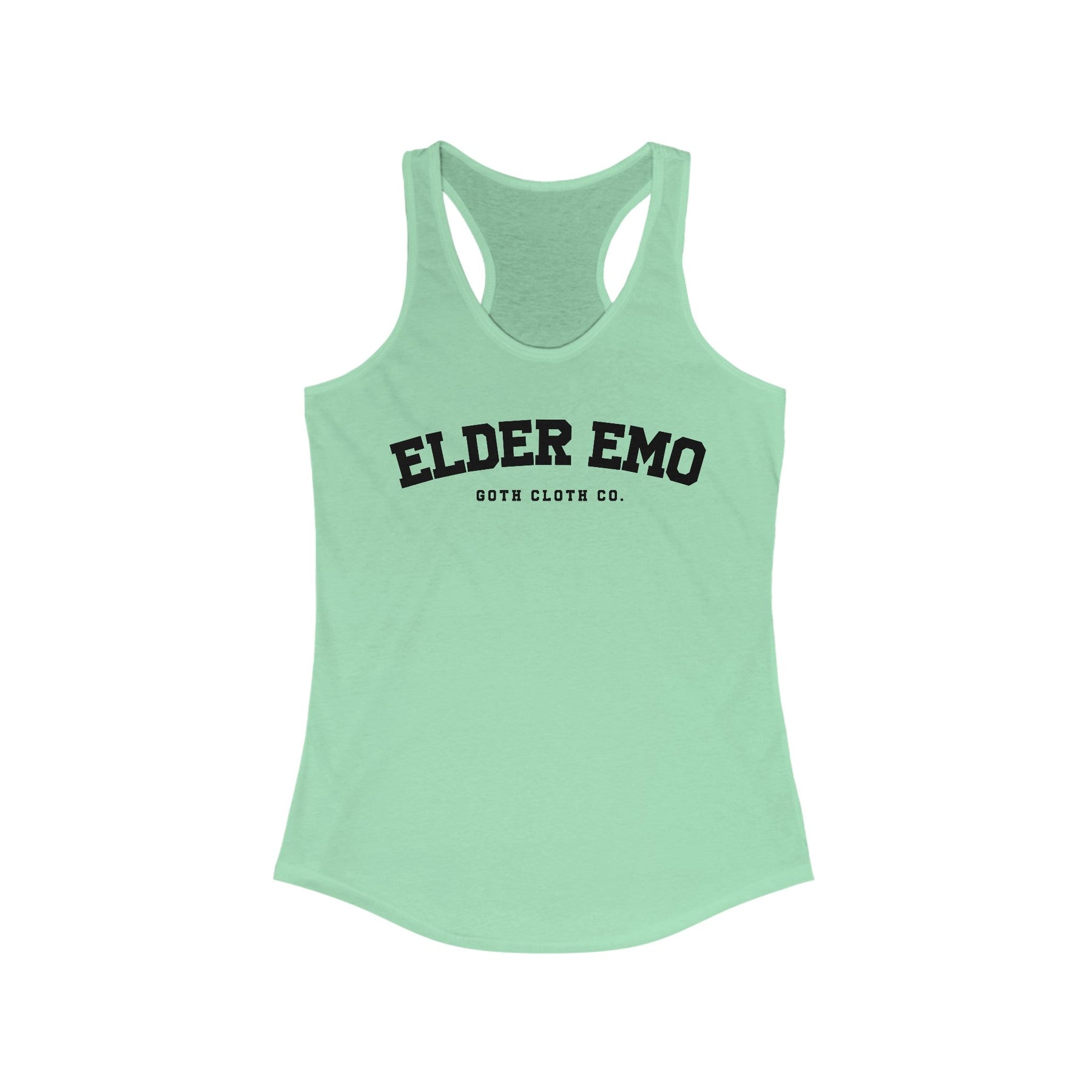 Elder Emo College Women's Racerback Tank - Goth Cloth Co.Tank Top48196044370737165160