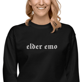Elder Emo Embroidered Sweatshirt - Goth Cloth Co.4637339_13950