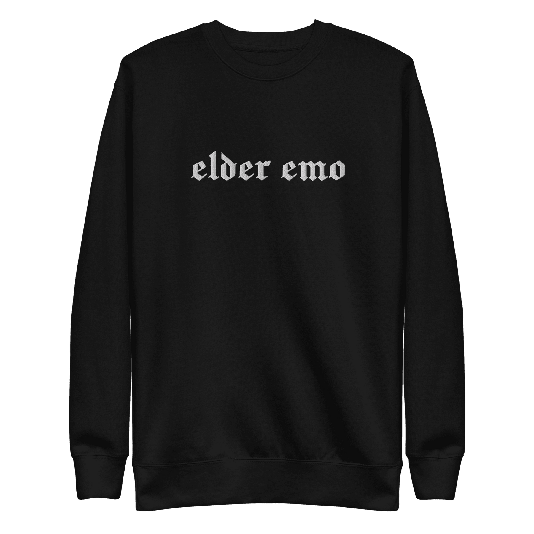 Elder Emo Embroidered Sweatshirt - Goth Cloth Co.7030142_11254