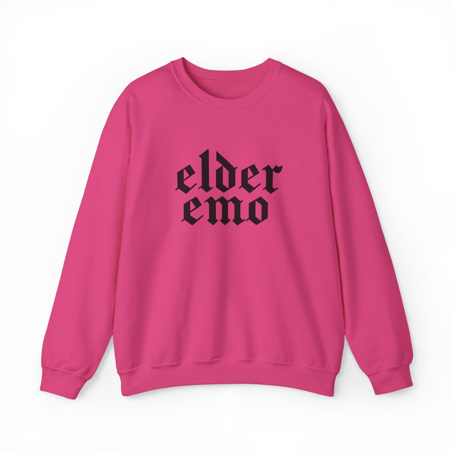 Elder Emo Gothic Font Crewneck Sweatshirt - Goth Cloth Co.Sweatshirt19919938128299425943