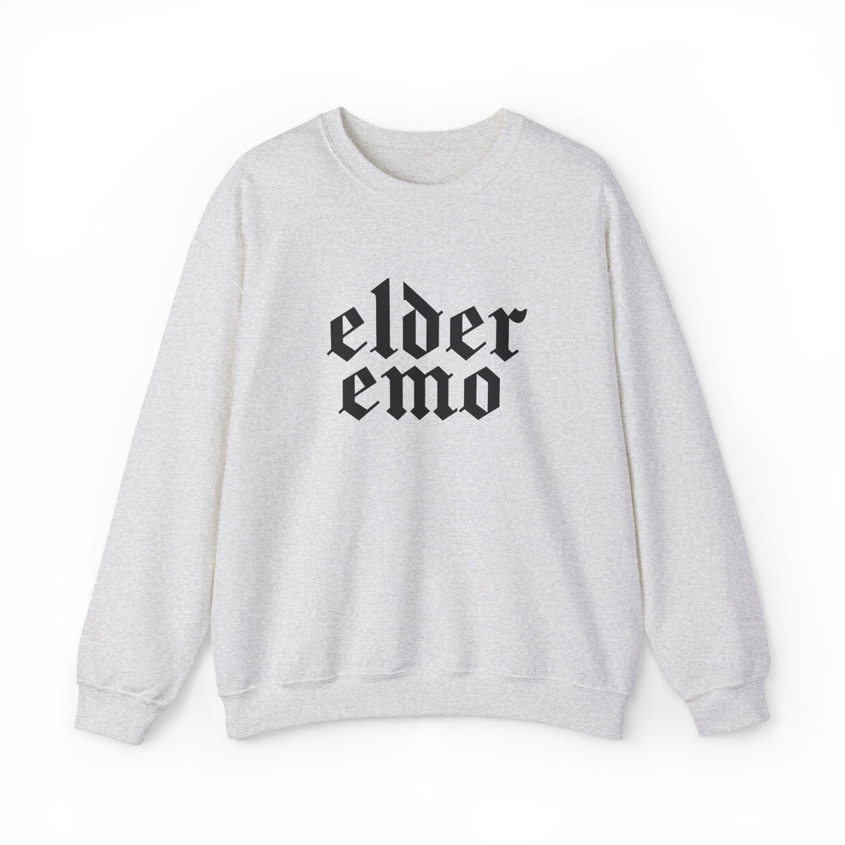 Elder Emo Gothic Font Crewneck Sweatshirt - Goth Cloth Co.Sweatshirt19919938128299425943