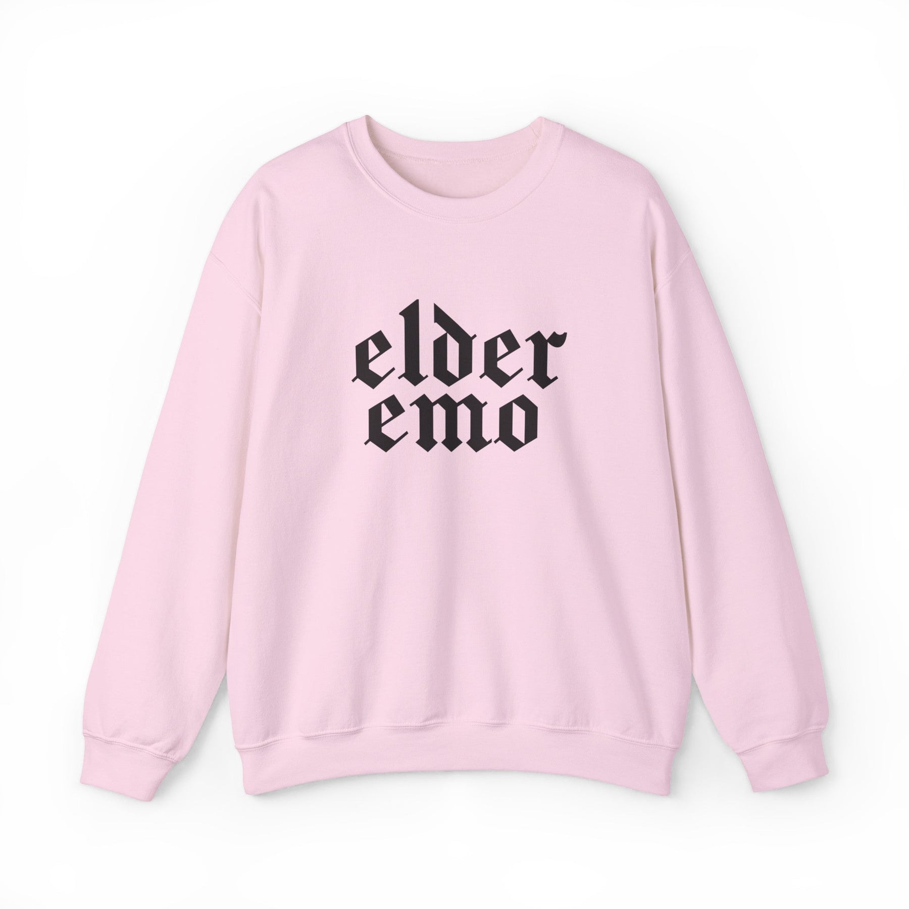 Elder Emo Gothic Font Crewneck Sweatshirt - Goth Cloth Co.Sweatshirt26582569285943238674