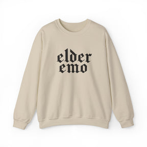 Elder Emo Gothic Font Crewneck Sweatshirt - Goth Cloth Co.Sweatshirt30660895362383812896