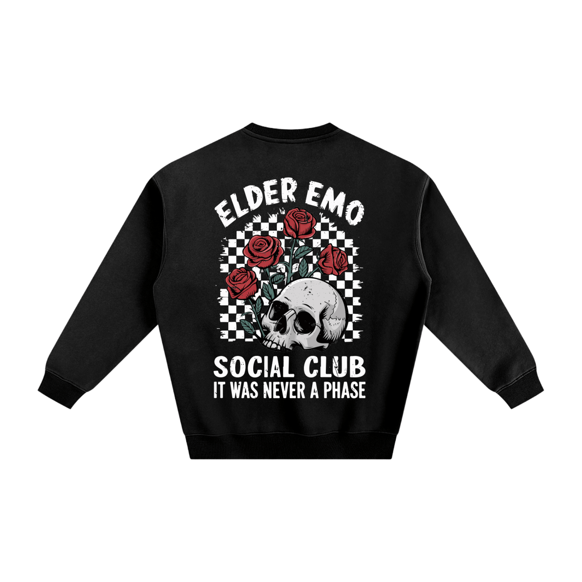 Elder Emo Social Club Fleeced Sweatshirt - Goth Cloth Co.251108PODRA0129001
