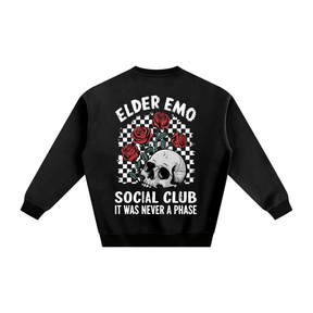 Elder Emo Social Club Fleeced Sweatshirt - Goth Cloth Co.251108PODRA0129001