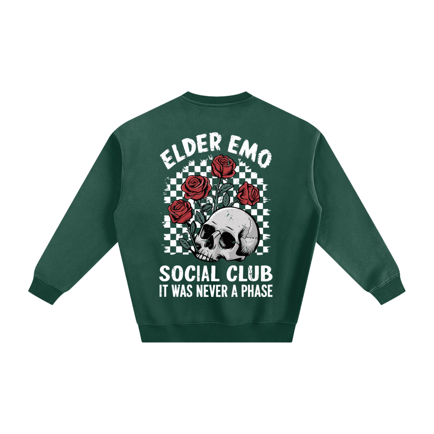 Elder Emo Social Club Fleeced Sweatshirt - Goth Cloth Co.251108PODRA0129001