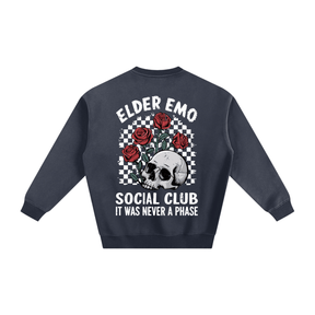 Elder Emo Social Club Fleeced Sweatshirt - Goth Cloth Co.251108PODRA0129001