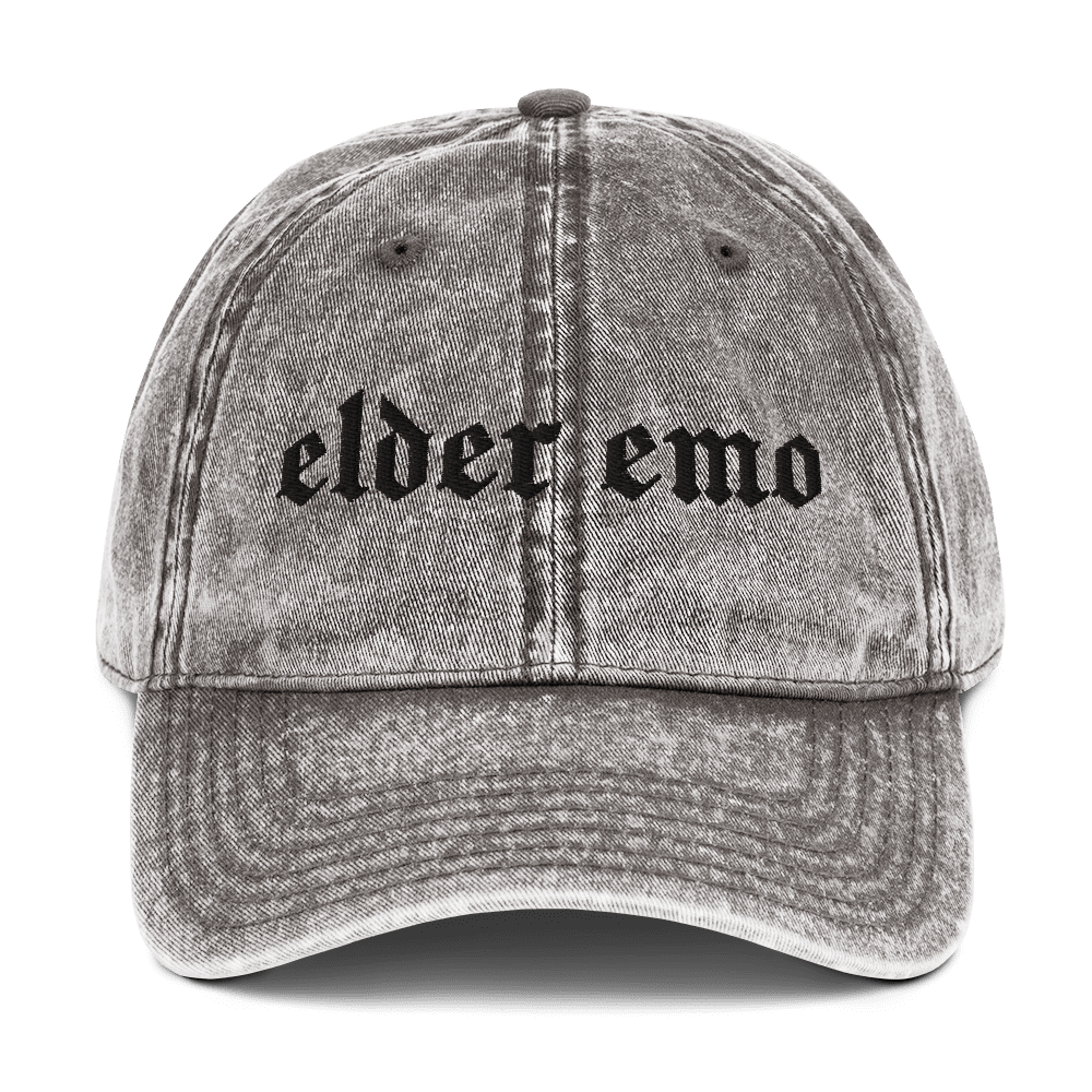 Elder Emo Vintage Acid Wash Dad Cap - Goth Cloth Co.7016289_10803