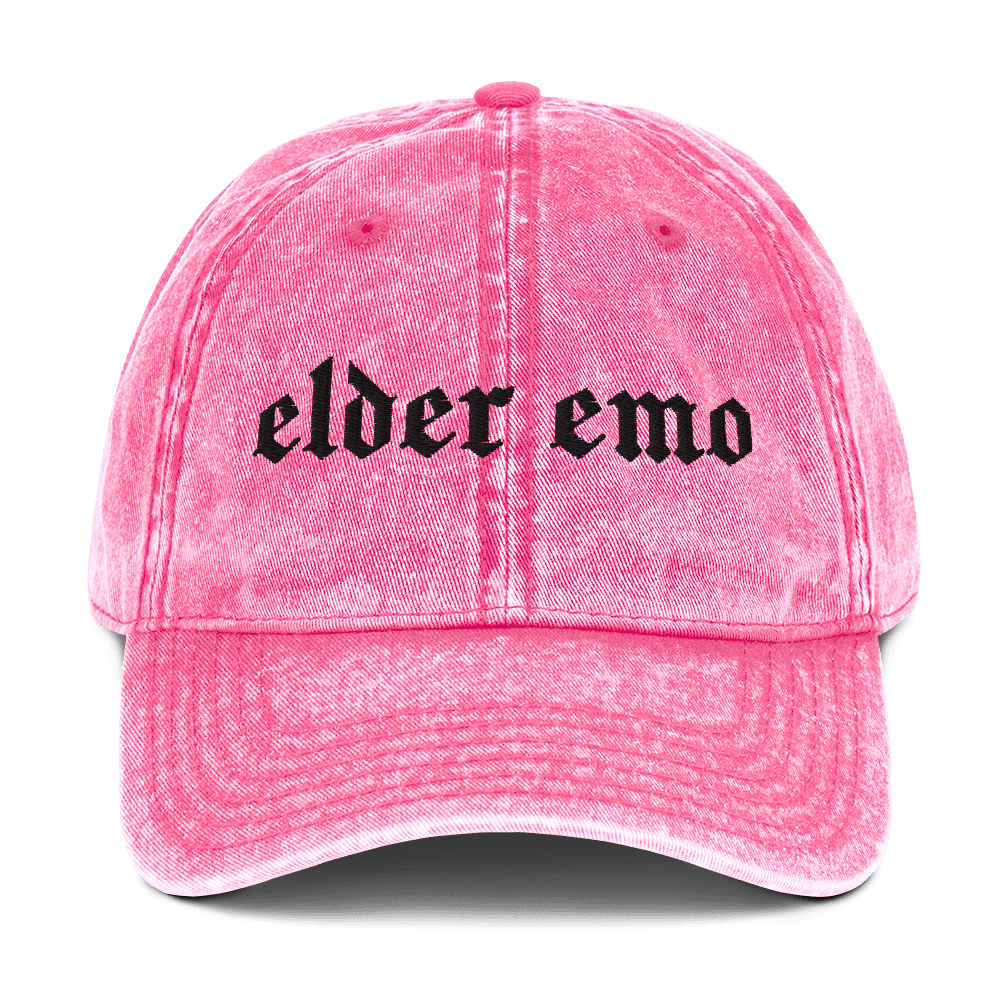 Elder Emo Vintage Acid Wash Dad Cap - Goth Cloth Co.7016289_16749