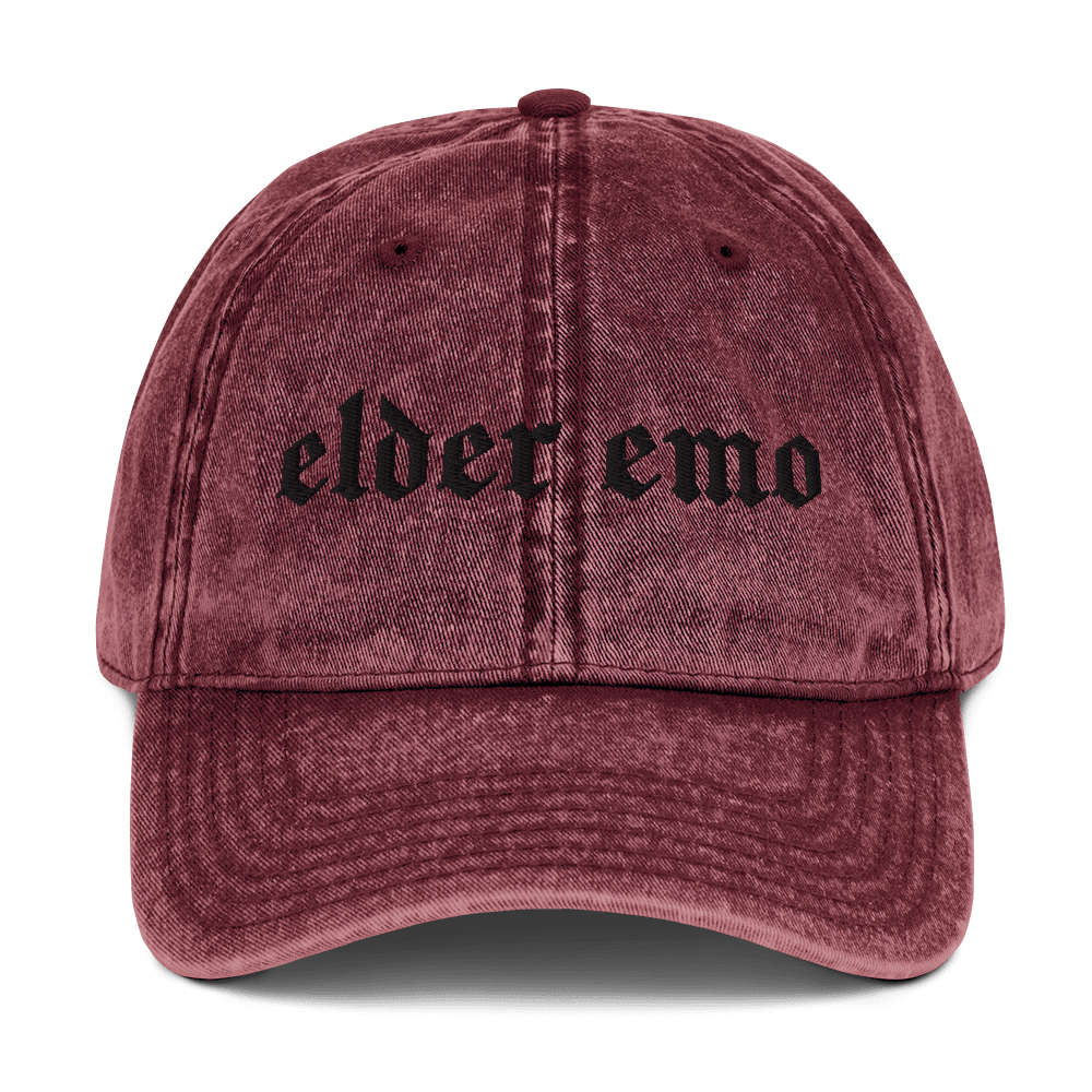 Elder Emo Vintage Acid Wash Dad Cap - Goth Cloth Co.7016289_9793