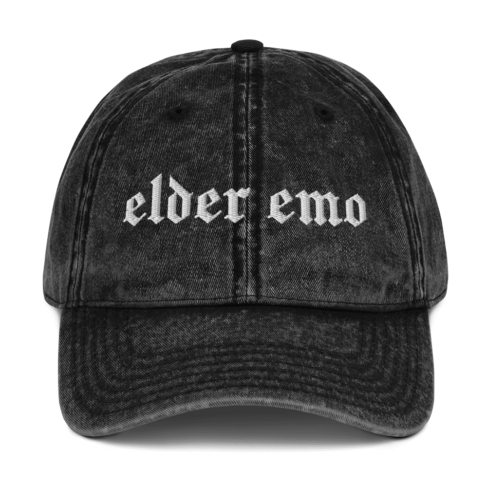 Elder Emo Vintage Acid Wash Dad Cap - Goth Cloth Co.9674506_9791