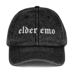 Elder Emo Vintage Acid Wash Dad Cap - Goth Cloth Co.9674506_9791