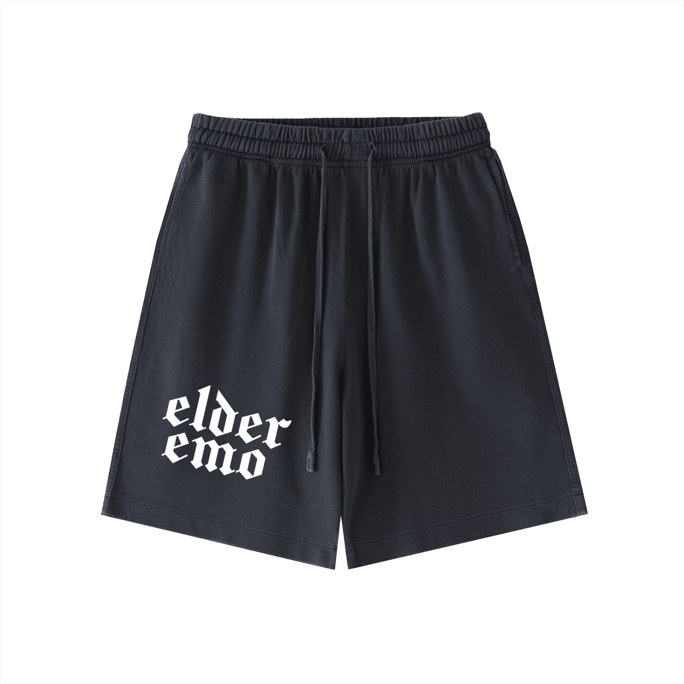 Elder Emo Vintage Wash Cotton Shorts - Goth Cloth Co.260108PODPW0490001