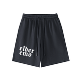 Elder Emo Vintage Wash Cotton Shorts - Goth Cloth Co.260108PODPW0490001