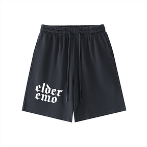 Elder Emo Vintage Wash Cotton Shorts - Goth Cloth Co.260108PODPW0490001
