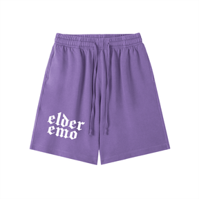 Elder Emo Vintage Wash Cotton Shorts - Goth Cloth Co.260108PODPW0490006