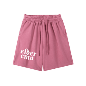 Elder Emo Vintage Wash Cotton Shorts - Goth Cloth Co.260108PODPW0490011