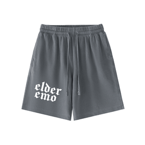 Elder Emo Vintage Wash Cotton Shorts - Goth Cloth Co.260108PODPW0490016