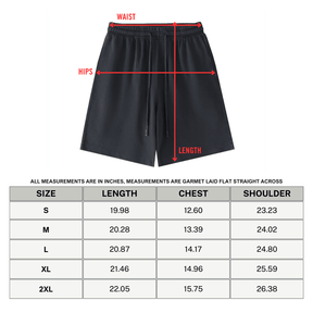 Elder Emo Vintage Wash Cotton Shorts - Goth Cloth Co.260108PODPW0490021