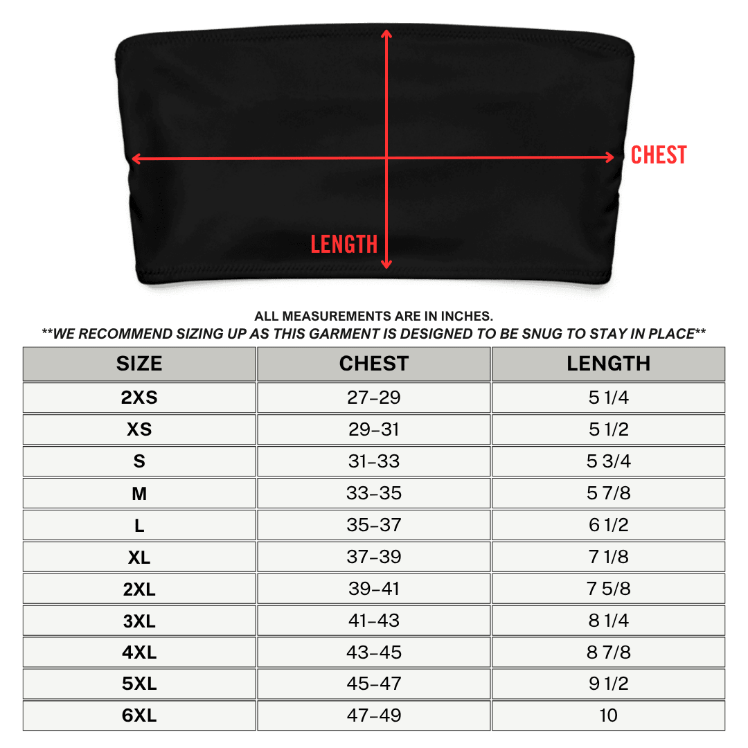 Electric Ink Bandeau Bikini Top (Ready to Ship) - Goth Cloth Co.final sale