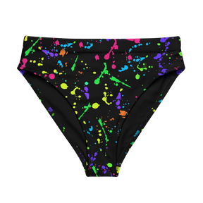 Electric Ink High - Waisted Sport Bikini Bottoms - Goth Cloth Co.3740412_12042