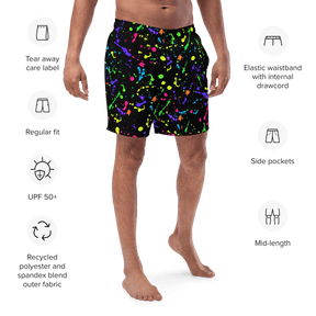 Electric Ink Men's Lined Swim Trunks - Goth Cloth Co.4574542_14636