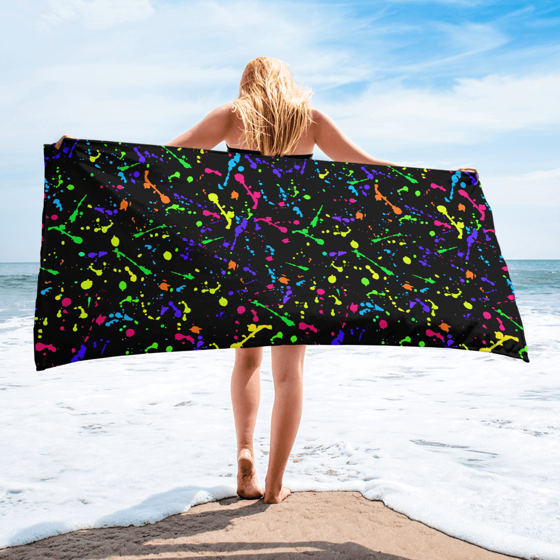 Electric Ink Towel - Goth Cloth Co.8155794_8874
