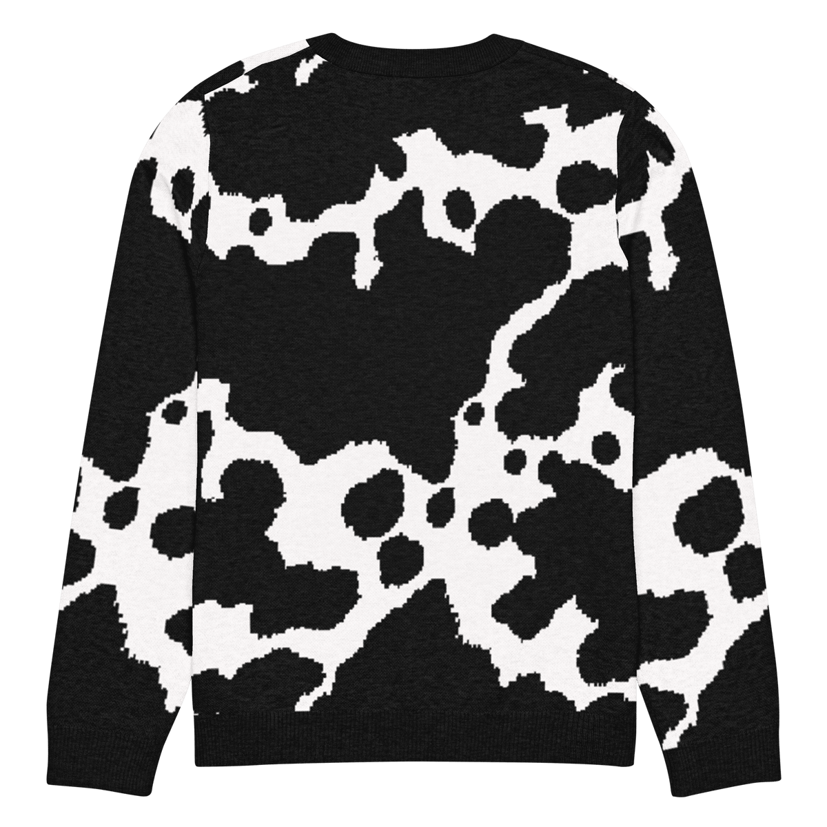 Emoo Cow Print Knit Crewneck Sweater - Goth Cloth Co.8644498_19635