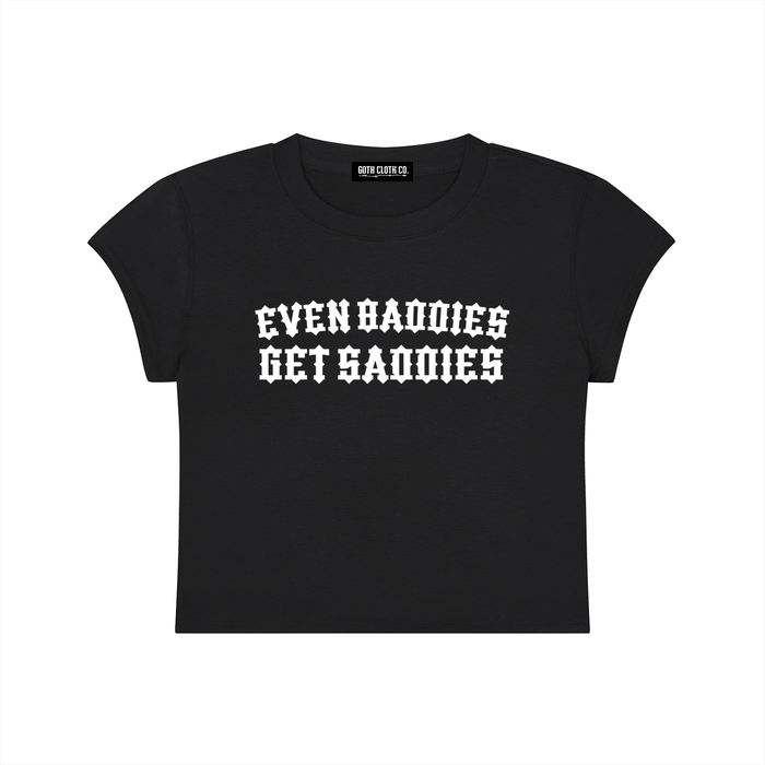 Even Baddies Get Saddies Baby Tee - Goth Cloth Co.260423PODAA1544001