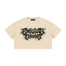 Exquisite Creature Mineral Wash Crop Top - Goth Cloth Co.260716PODAA1602001