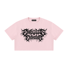 Exquisite Creature Mineral Wash Crop Top - Goth Cloth Co.260716PODAA1602006