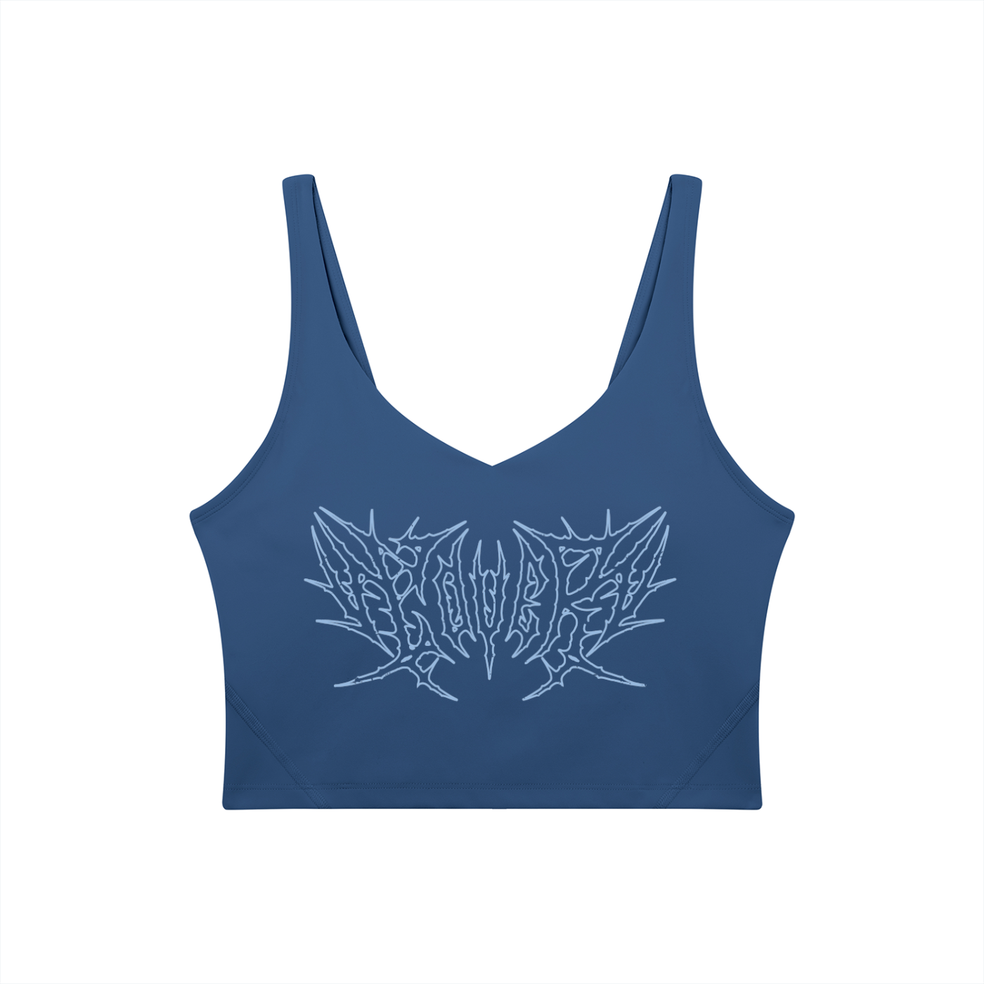 Lover Metal Font Long Line Sports Bra