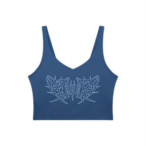Lover Metal Font Long Line Sports Bra